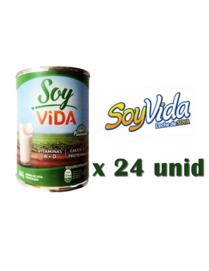 SOY VIDA LECHE DE SOYA LATA X 390 GR  X 24 UN.