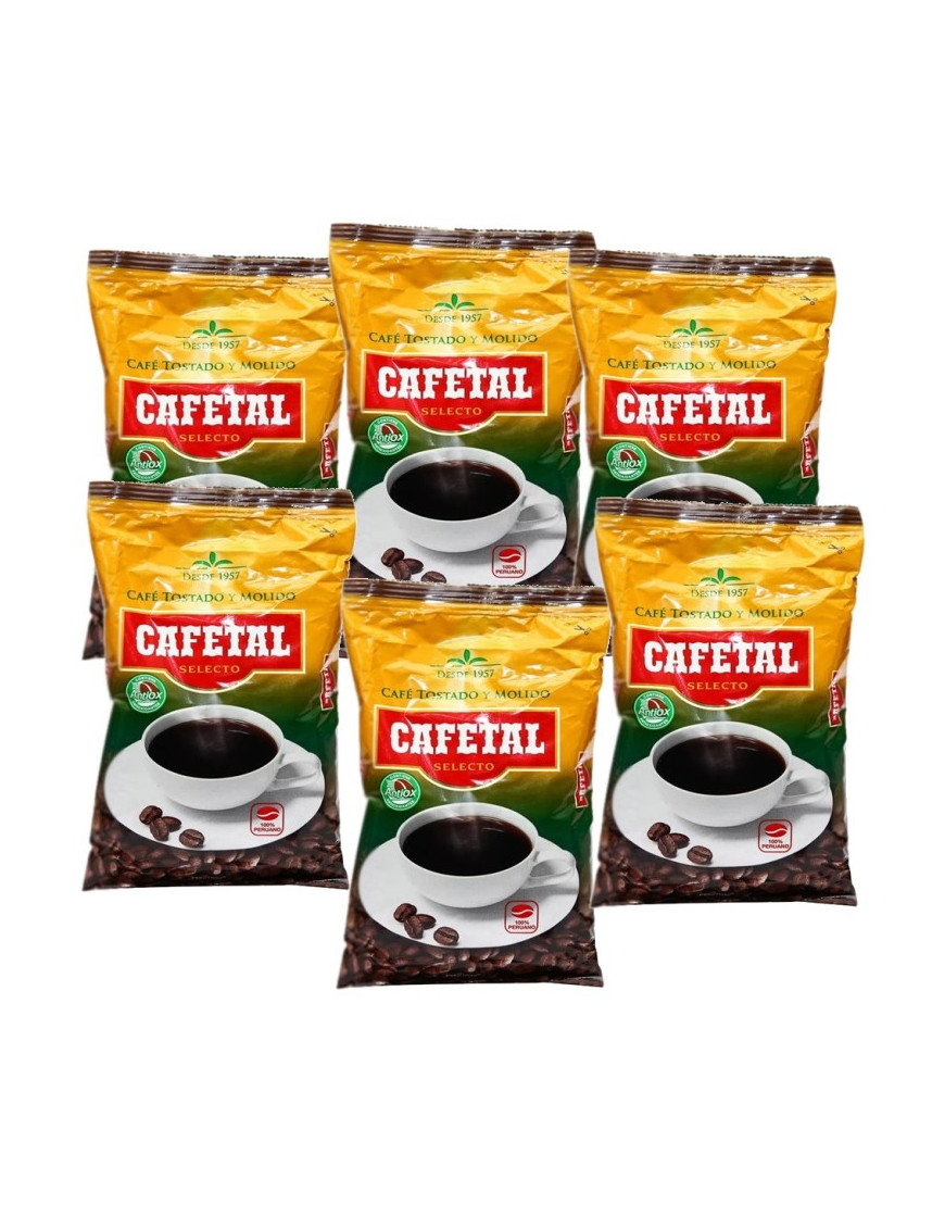 CAFETAL CAFE MOLIDO (PARA PASAR) BOLSA X 454 GR. X 6 UN