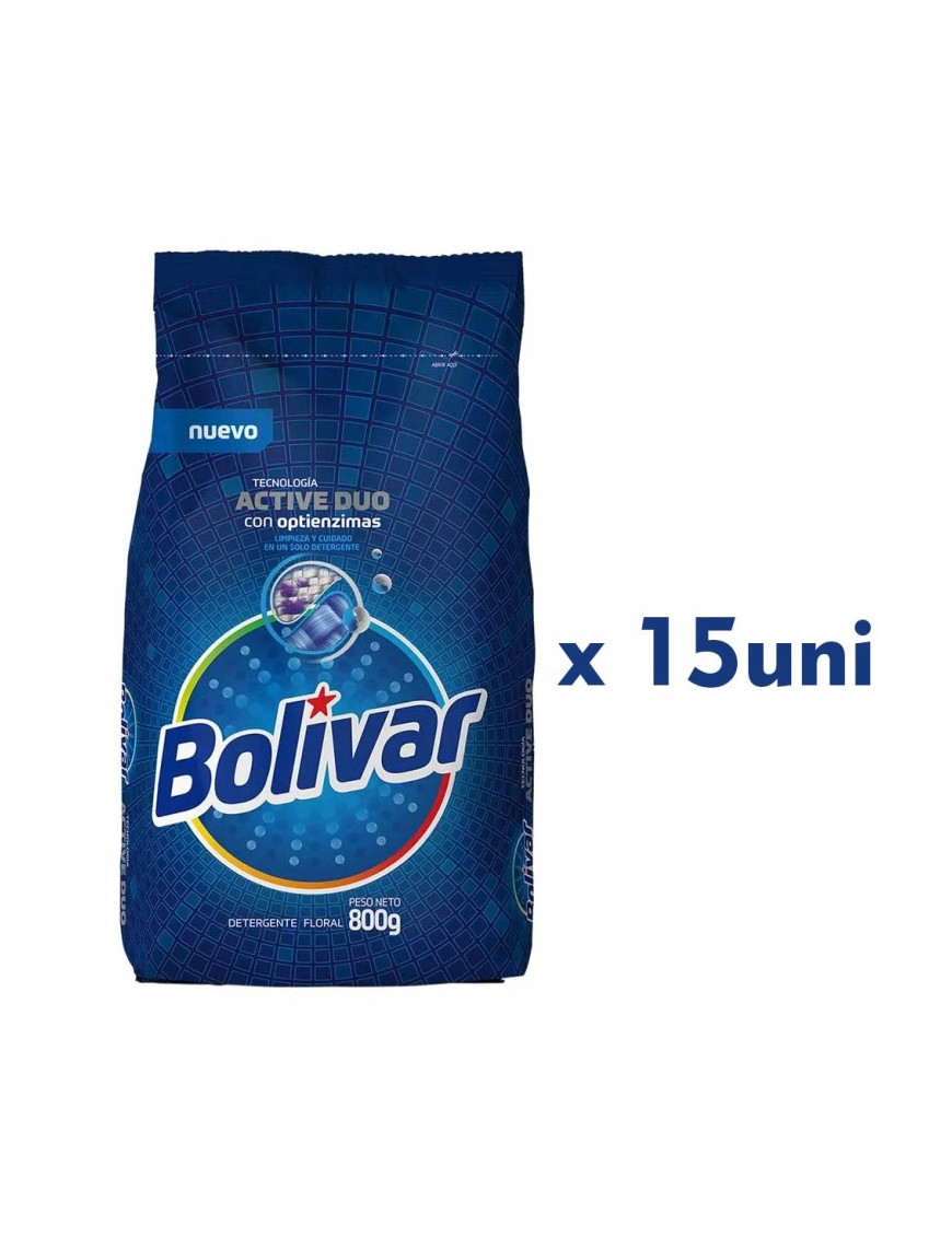 BOLIVAR DETERGENTE X 730 GR. CUIDADO TOTAL X 15 UN