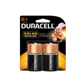 DURACELL PILAS TARJETA X 2 UN. GRANDE "D"