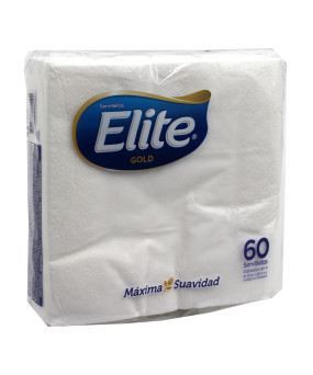 SERVILLETA ELITE DE MESA GOLD X 60 UN (33CM X 33CM)