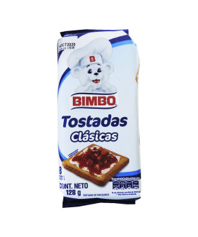BIMBO TOSTADAS CLASICAS X 128 GR ( 8 UN )