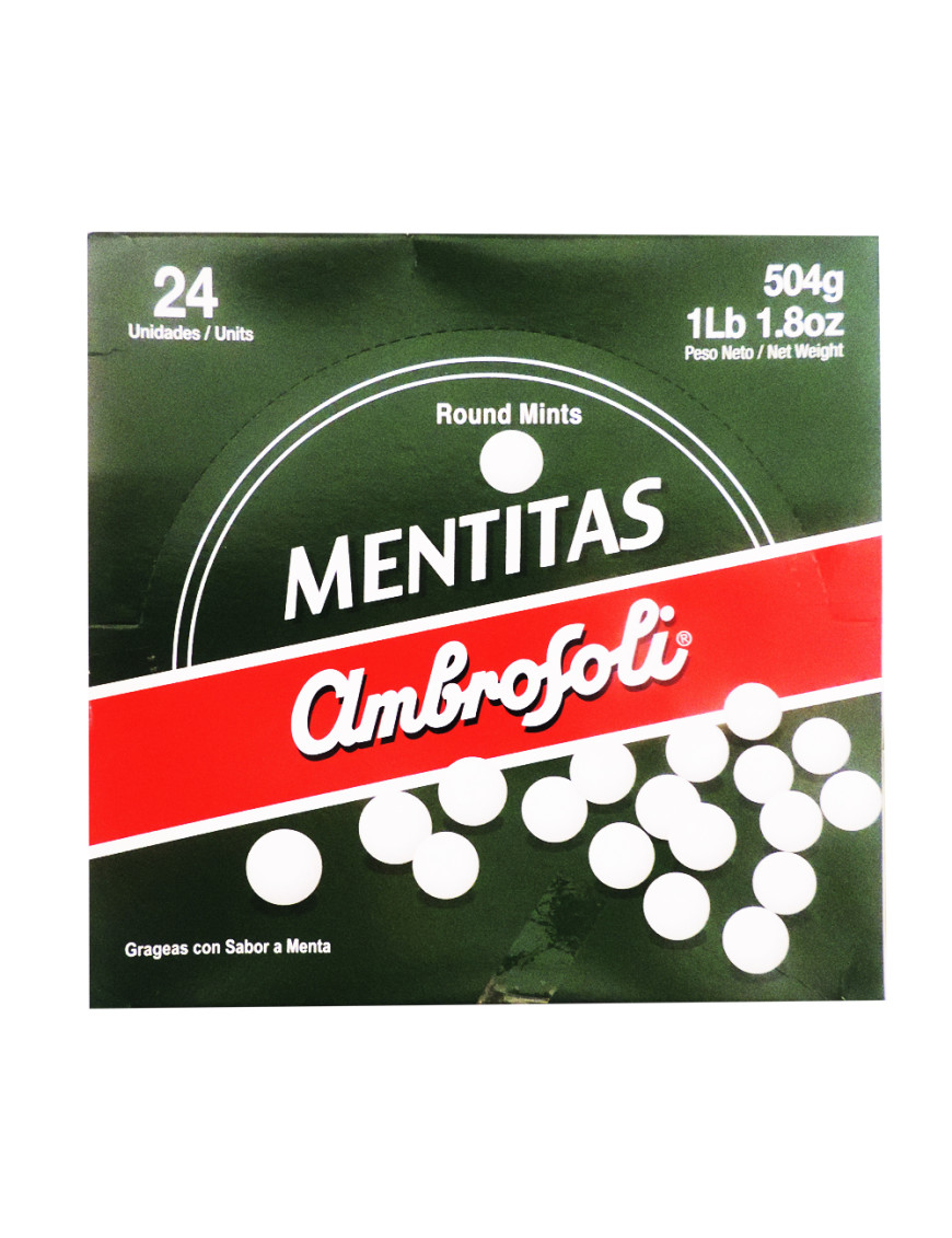 AMBROSOLI MENTITAS CARAMELOS X 19 GR. X 24 UN.