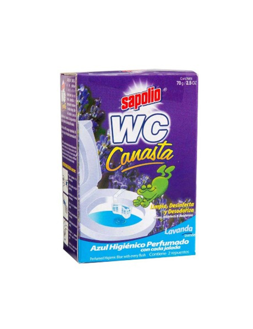 SAPOLIO WC CANASTA REPUESTO X 2 UN LAVANDA