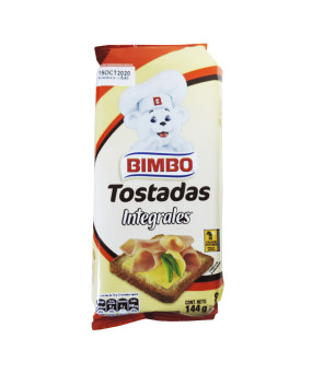 BIMBO TOSTADAS INTEGRALES X 8 UN