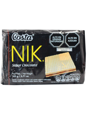 NIK WAFERS SIX PACK X 162 GR CHOCOLATE