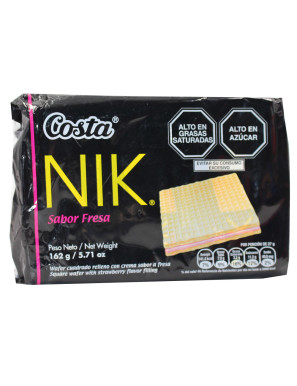 NIK WAFERS SIX PACK X 162 GR FRESA