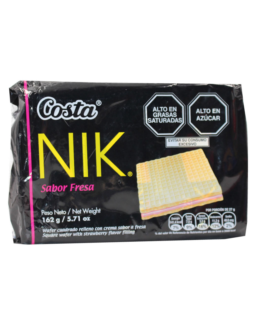 NIK WAFERS SIX PACK X 162 GR FRESA