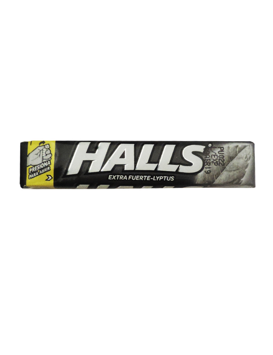 HALLS CARAMELOS EN BARRA NEGRO STRONG