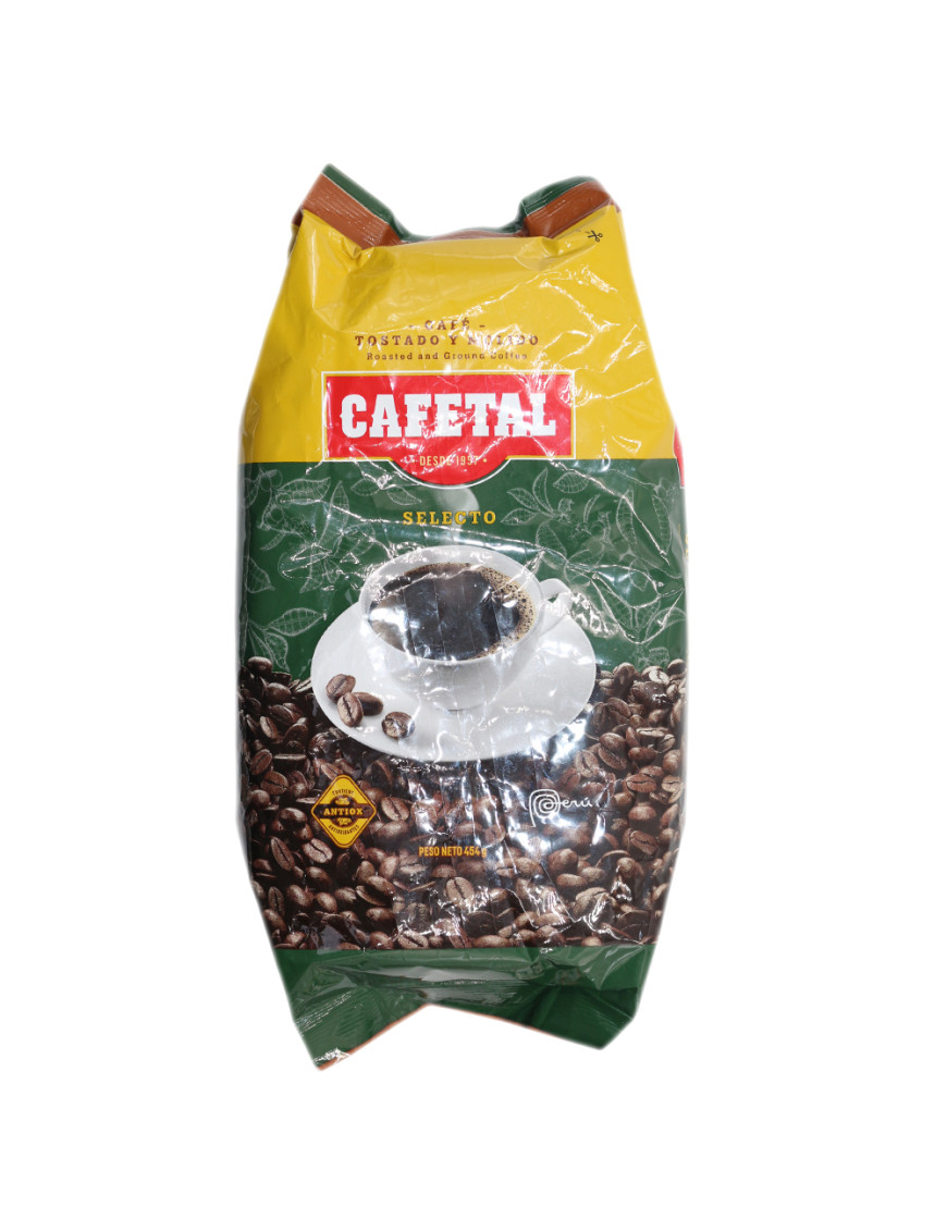 CAFETAL CAFE MOLIDO (PARA PASAR) BOLSA X 454 GR.