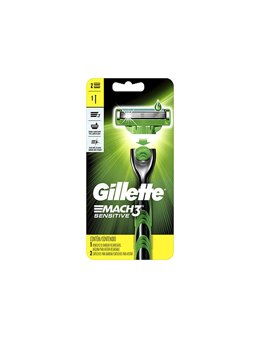 GILLETTE MACH3 MAQUINA RECARGABLE SENSITIVE