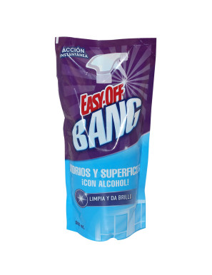 EASY-OFF BANG VIDRIOS DOY PACK X 500 ML CON ALCOHOL