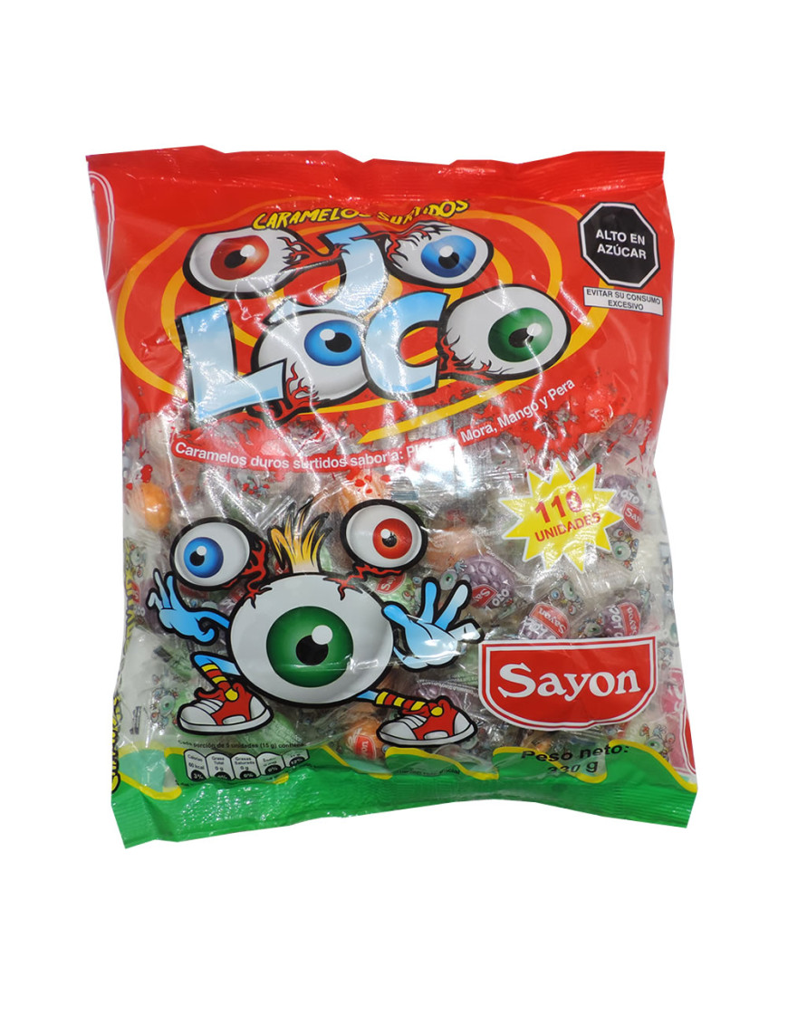 SAYON CARAMELOS OJO LOCO BL.X 110 UN.