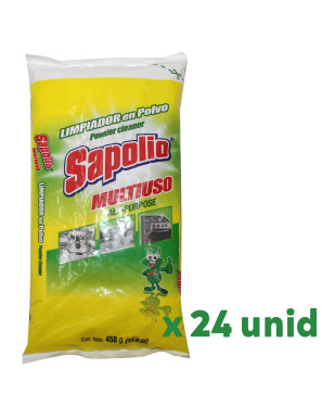 SAPOLIO PULIDOR SOBRE X 450 GR. COCINA MULTIUSOS X 24 UN.