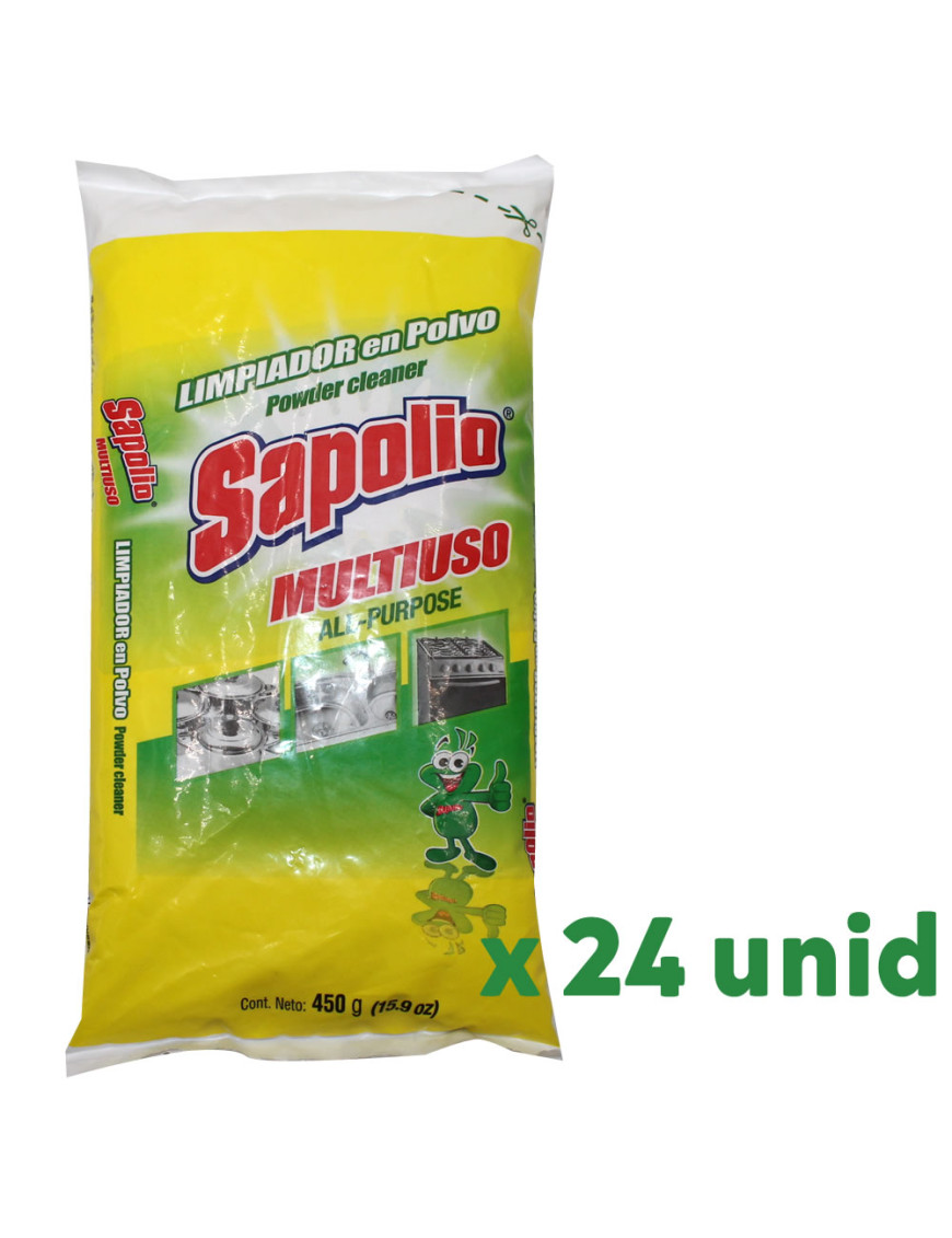 SAPOLIO PULIDOR SOBRE X 450 GR. COCINA MULTIUSOS X 24 UN.