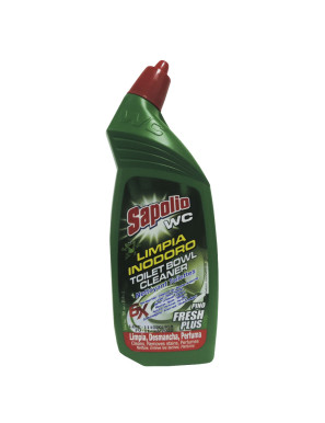 SAPOLIO WC LIMPIA INODORO FCO. X 750 ML PINO/FRESH PLUS (VERDE)