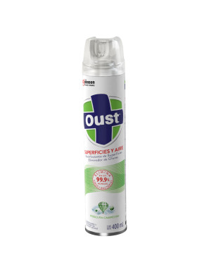 OUST DESINFECTANTE SPRAY  X 400 ML. FRESCURA CAMPESTRE