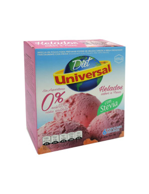 UNIVERSAL HELADOS CON STEVIA X 50 GR FRESA