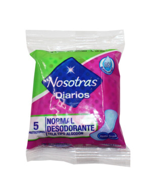 NOSOTRAS PROTECTORES DIARIOS X 5 UN NORMAL DESODORANTE