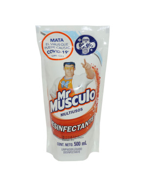 MR. MUSCULO DESINFECTANTE MULTIUSOS SACHET X 500 ML
