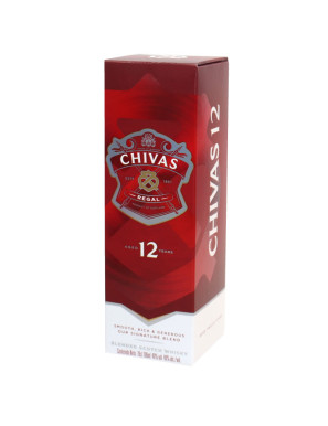 WHISKY CHIVAS REGAL 12 AÑOS CAJA X 700 ML.