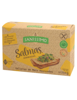 SANISSIMO SALMAS GALLETA DE MAIZ HORNEADAS X 216 GR