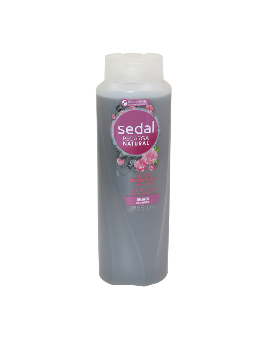 SEDAL SHAMPOO X 650 ML CARBON ACTIVADO+PEONIAS