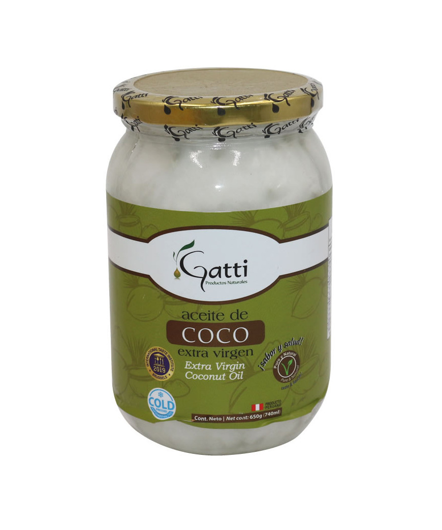 GATTI ACEITE DE COCO X 650 GR.(707 ml) EXTRA VIRGEN