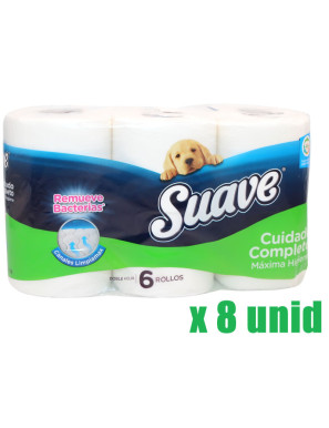 SUAVE P.H VERDE CUIDADO COMPLETO X 6 UN. X 8