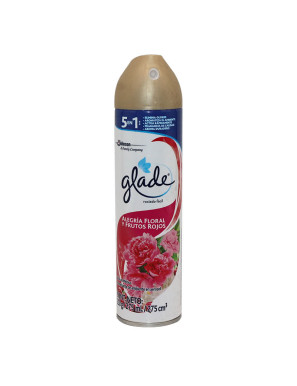 GLADE AMBIENTADOR SPRAY  X 275 ML. ALEGRIA FLORAL Y FRUTOS ROJOS