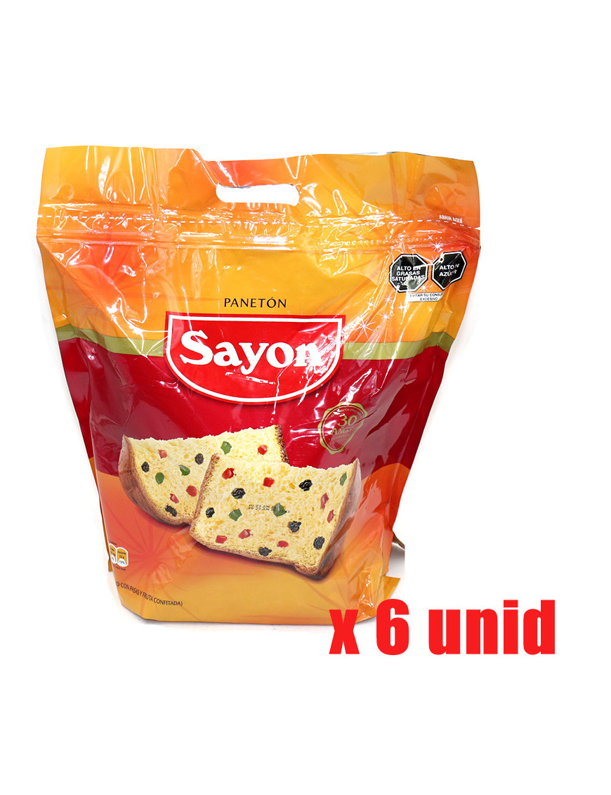 PANETON SAYON BOLSA X 750 GR X 6 UN