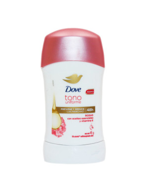 DOVE DESODORANTE BARRA TONO UNIFORME X 45 GR. ROSAS VITAMINA E