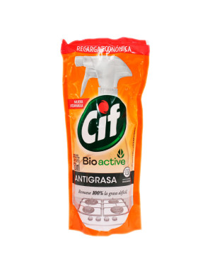 CIF COCINA ANTIGRASA  DOY PACK  X 450 ML. NARANJA