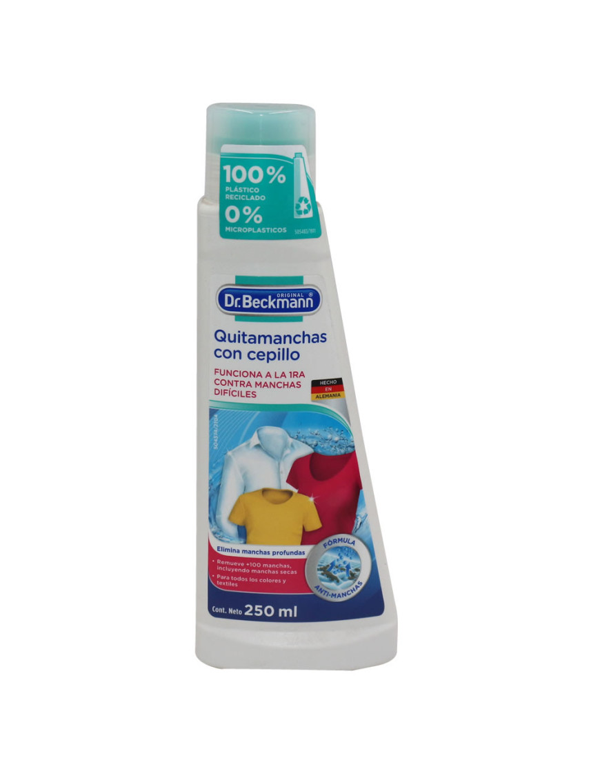 DR.BECKMANN QUITAMANCHAS PRELAVADO X 250 ML CON CEPILLO APLICADOR