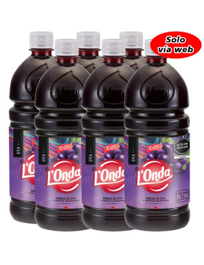 SUPER PACK L´ONDA JUGO DE UVA X 1 LT  X 6 UNID