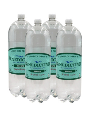 BENEDICTINO AGUA DE MESA X 3 LT. SIN GAS X 4 UN.