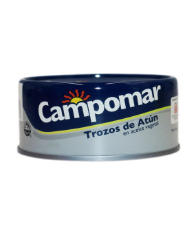 CAMPOMAR TROZOS DE ATUN EN ACEITE VEGETAL X 150 GR.