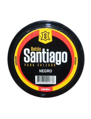 SANTIAGO BETUN PASTA X 90 ML. NEGRO