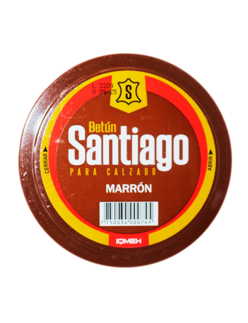 SANTIAGO BETUN PASTA X 90 ML. MARRON