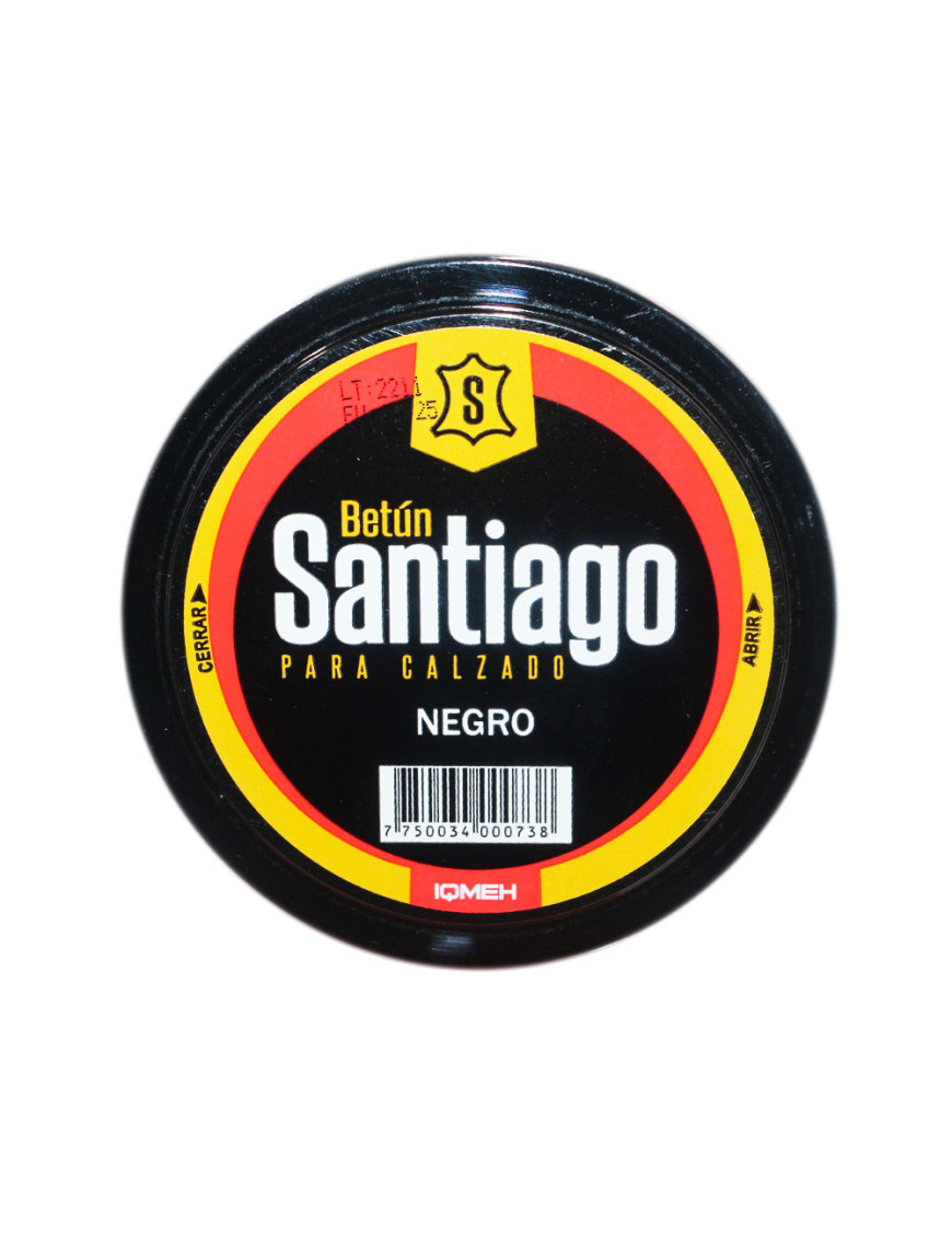 SANTIAGO BETUN PASTA X 45 ML. NEGRO