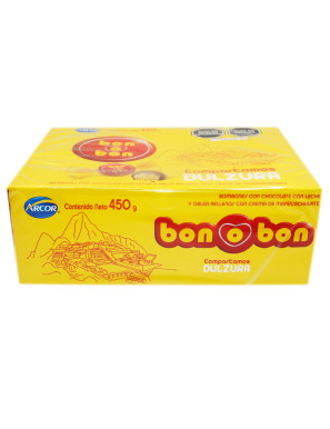 ARCOR BON BON CHOCOLATE X 450 GR x 30 UN