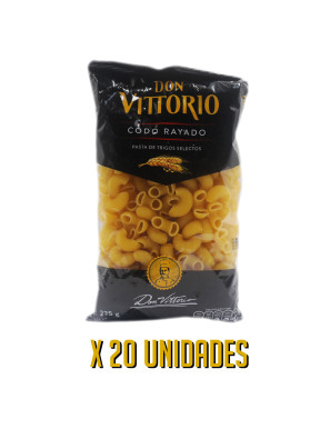 DON VITTORIO FIDEO SOPA X 250 GR. CODO RAYADO X 20 UN