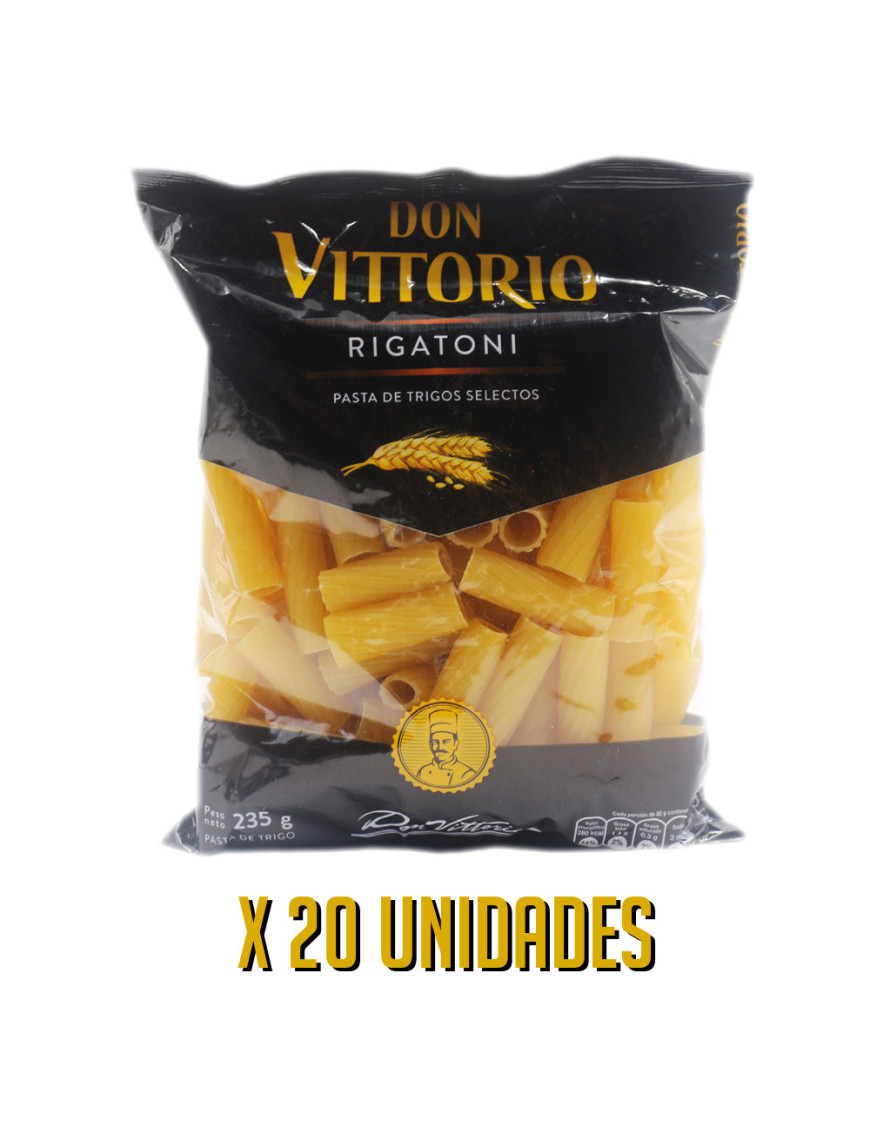 DON VITTORIO FIDEO SOPA X 250 GR. RIGATONI X 20 UN