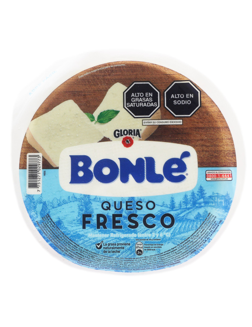 QUESO FRESCO BONLE DE GLORIA  X KG. (GRANDE)