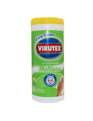VIRUTEX TOALLAS DESINFECTANTES FRASCO X 35 UN LIMON