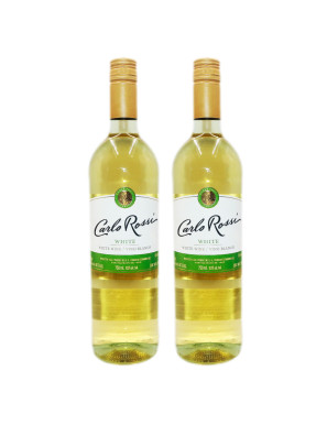 VINO CARLO ROSSI X 750 ML. BLANCO. PACK X 2 UN