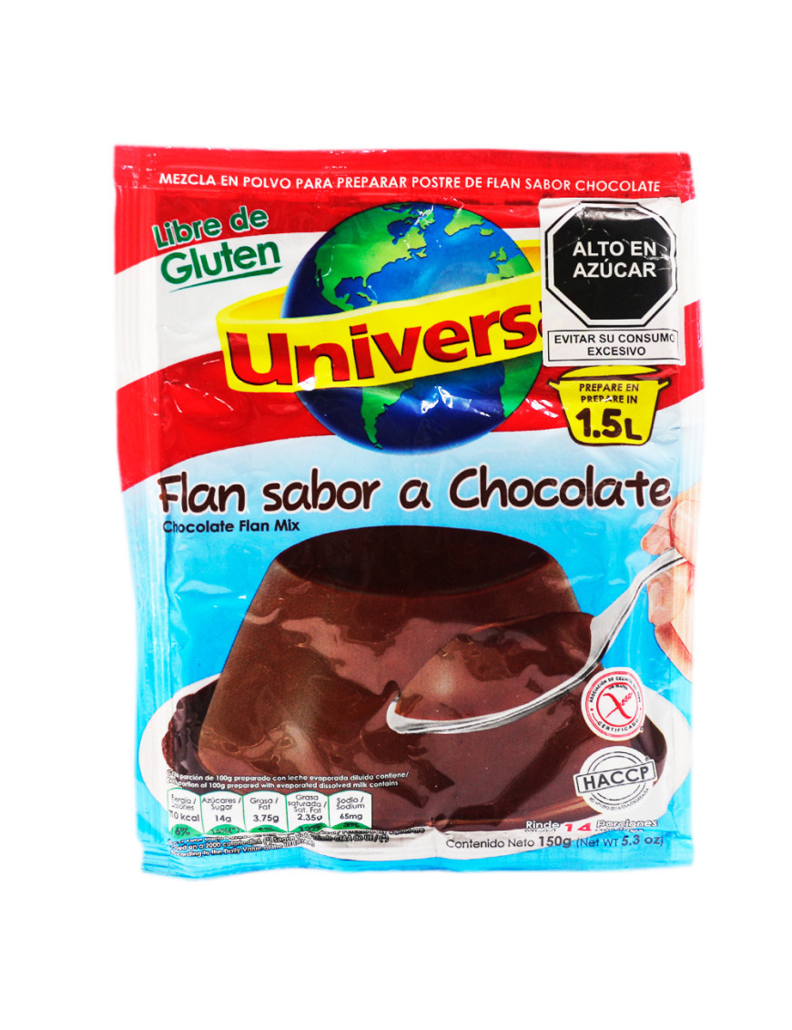 UNIVERSAL FLAN DE CHOCOLATE X 150 GR