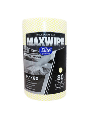 ELITE PAÑOS DE LIMPIEZA MAXWIPE MAX 80 X 80 PAÑOS (AMARILLO)