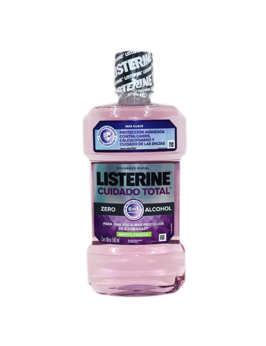 LISTERINE X 500 ML. CUIDADO TOTAL SIN ALCOHOL