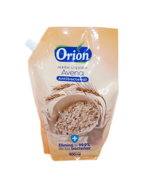 ORION JABON LIQUIDO ANTIBACTERIAL DOY PACK X 800 ML AVENA
